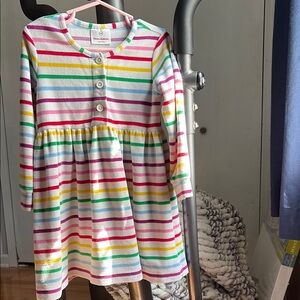 Hanna Andersson Multicolor Striped Kids Casual Dress